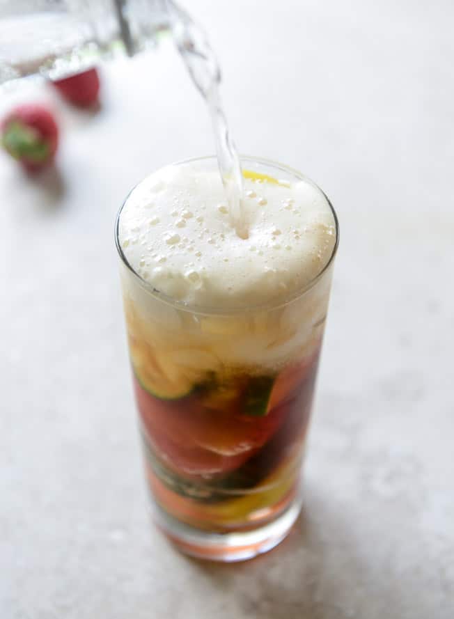 strawberry pimm's cups I howsweeteats.com