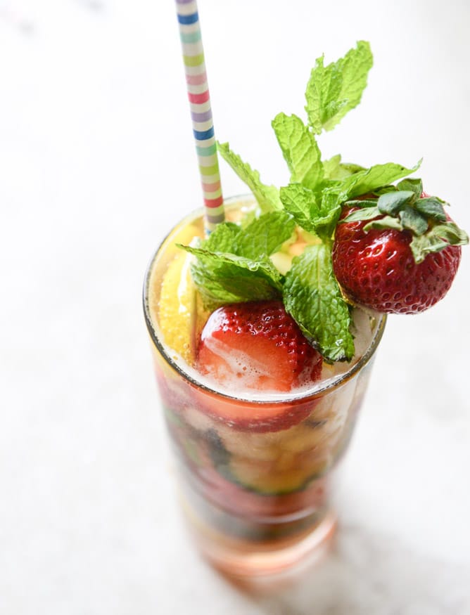 strawberry pimm's cups I howsweeteats.com