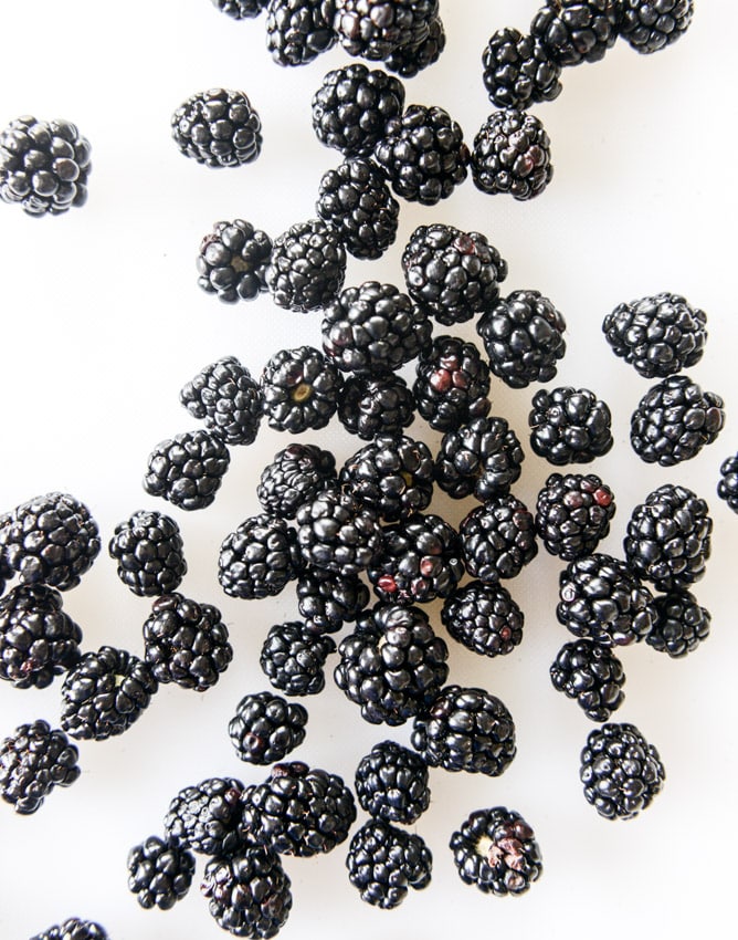 NO CHURN blackberry chip ice cream I howsweeteats.com