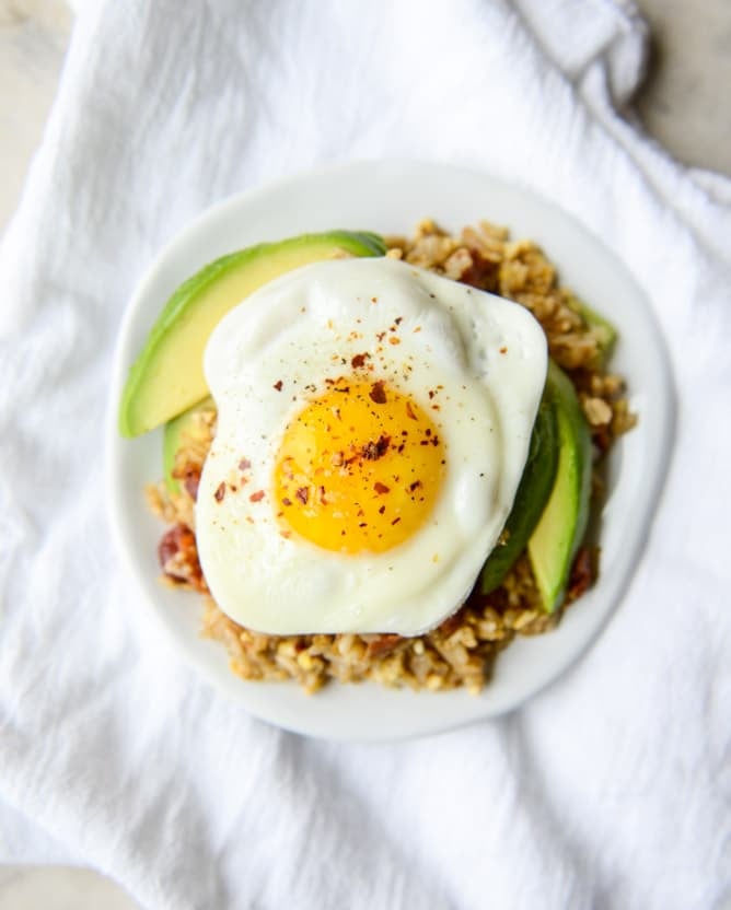 breakfast fried rice I howsweeteats.com