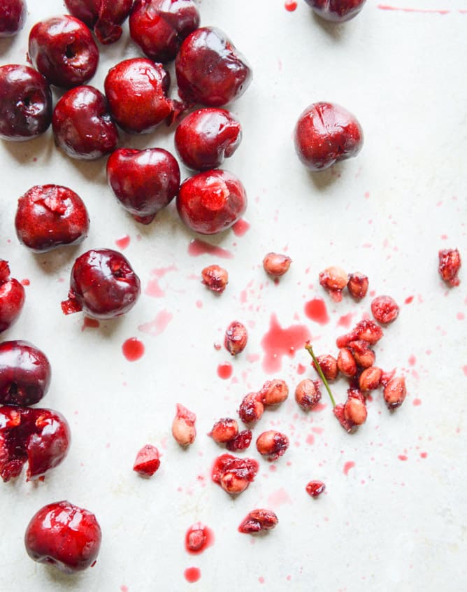 cherry berry buttermilk crumb cake I howsweeteats.com