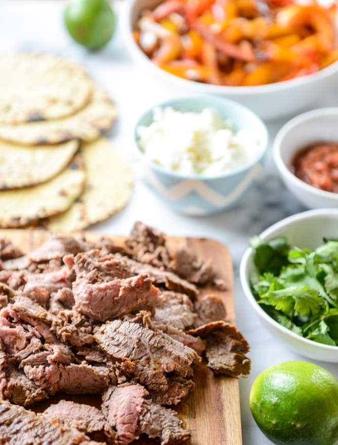 our favorite steak fajitas, three ways I howsweeteats.com