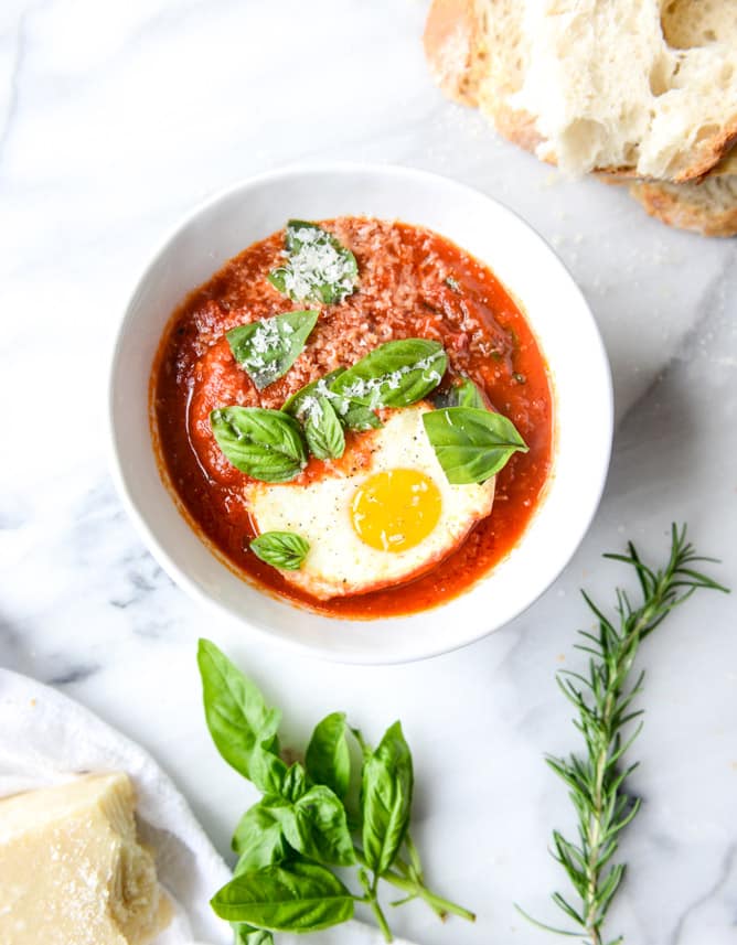 fiery baked eggs I howsweeteats.com