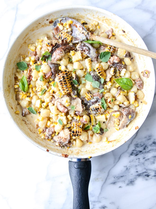 summer skillet gnocchi I howsweeteats.com