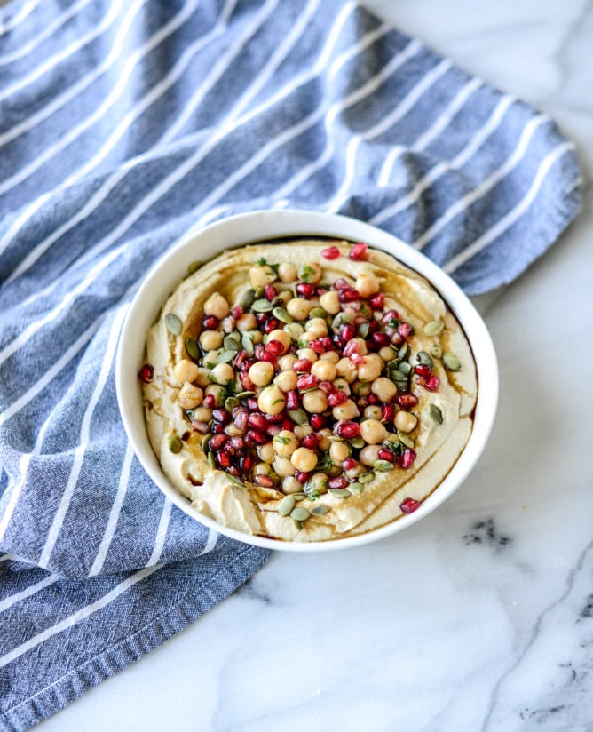 roasted butternut squash hummus I howsweeteats.com