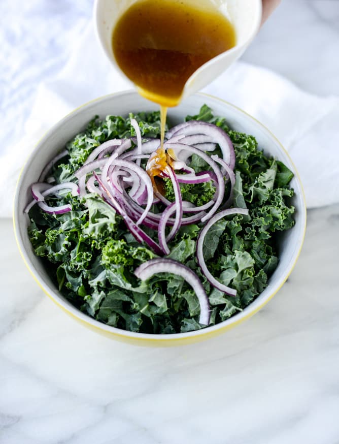 crunchy cashew kale salad I howsweeteats.com