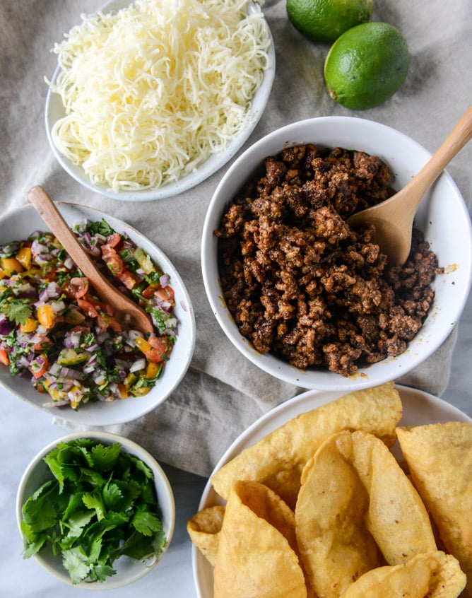 the best beef puffy tacos I howsweeteats.com