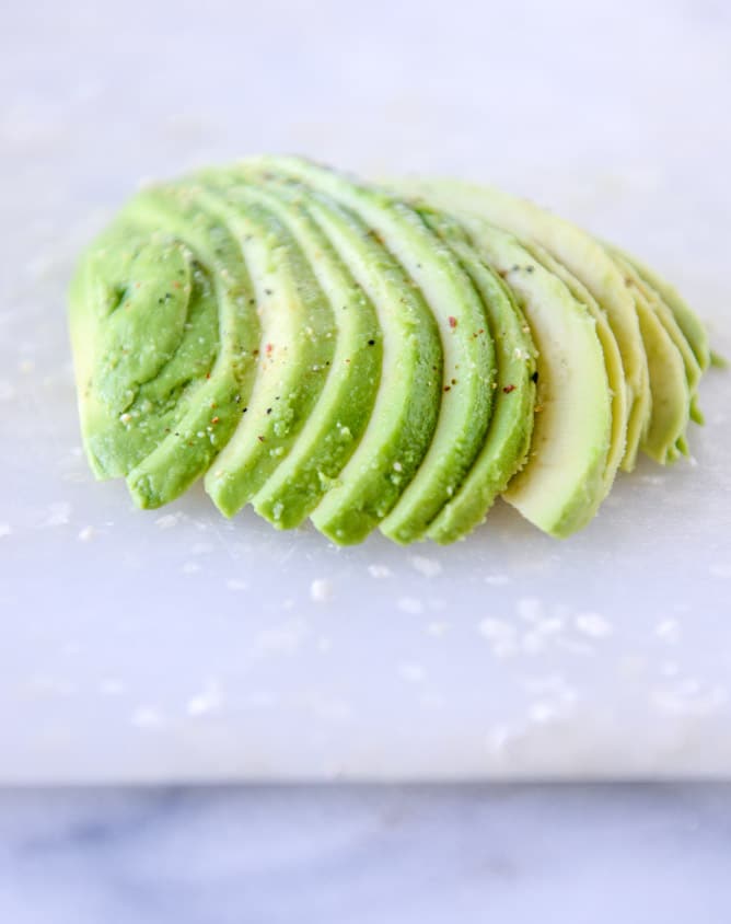 homemade roasted veggie cream cheese and a perfect lox bagel I howsweeteats.com