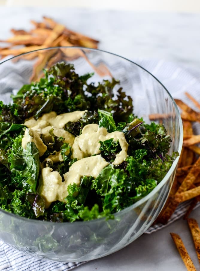 crunchy taco kale salad I howsweeteats.com