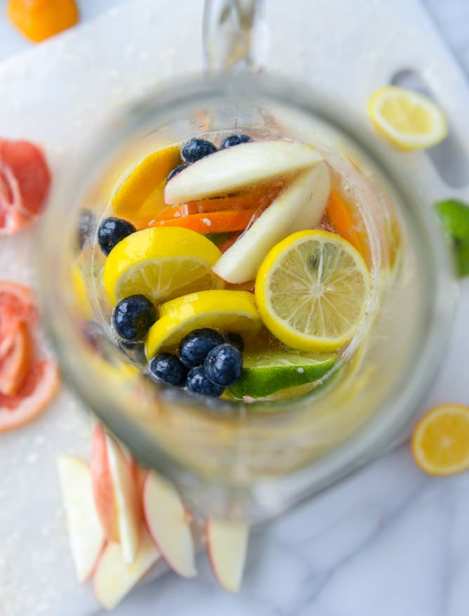 meyer lemon shandy sangria I howsweeteats.com
