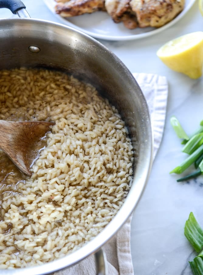 lemon chicken risotto I howsweeteats.com