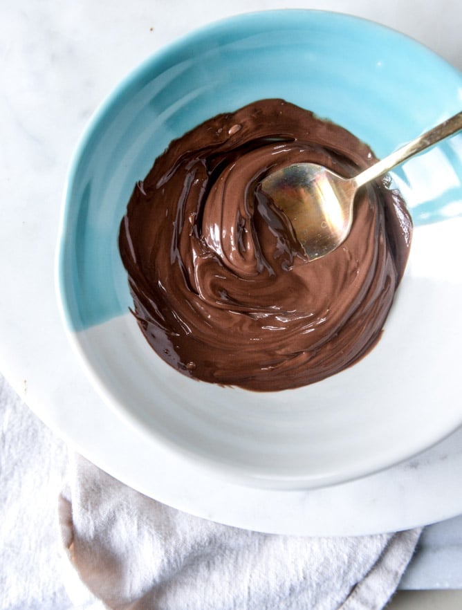 pistachio ice cream with nutella fudge swirls by @howsweeteats I howsweeteats.com