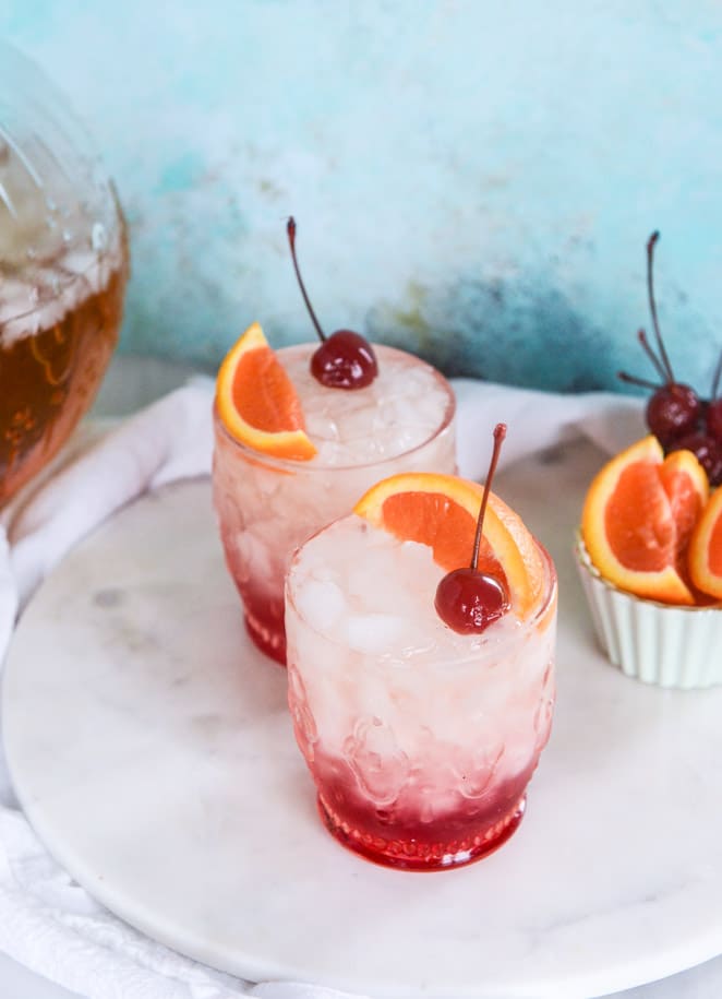 amaretto bourbon punch I howsweeteats.com