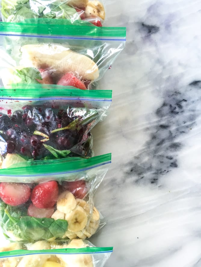 meal prep: how to make smoothie packs for the week ahead I howsweeteats.com