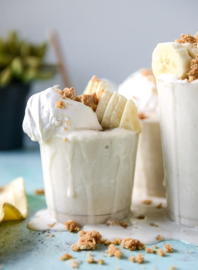 frozen vegan banana creams I howsweeteats.com