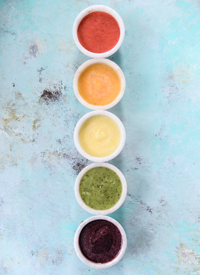 rainbow froyo pops I howsweeteats.com