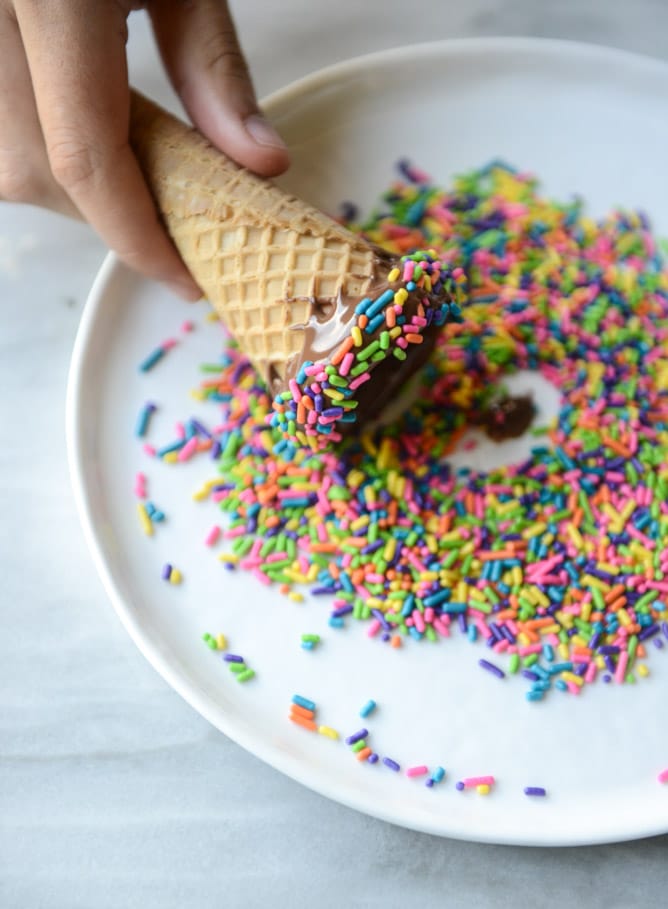 how to make homemade nutella soft serve I howsweeteats.com