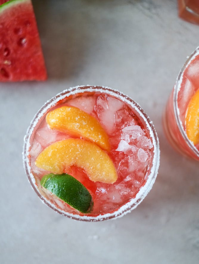 watermelon rosé margaritas by @howsweeteats I howsweeteats.com