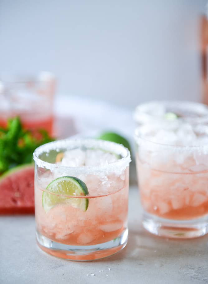 watermelon rosé margaritas by @howsweeteats I howsweeteats.com