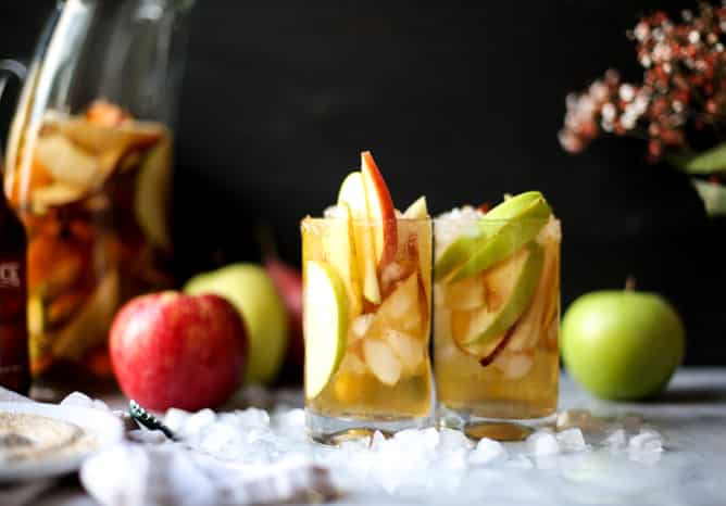 cider beer sangria I howsweeteats.com