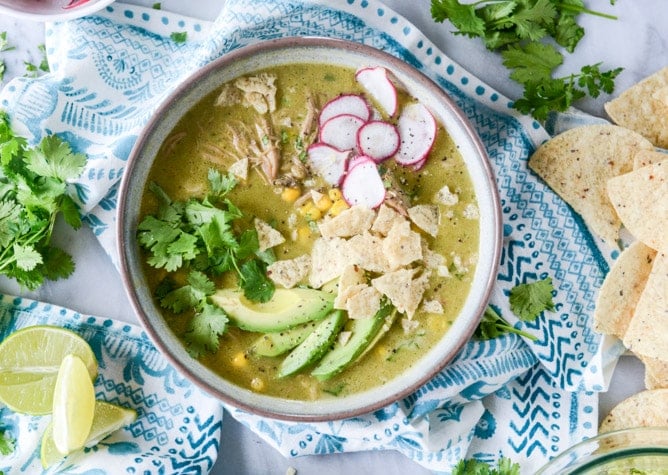 late summer corn tortilla soup I howsweeteats.com