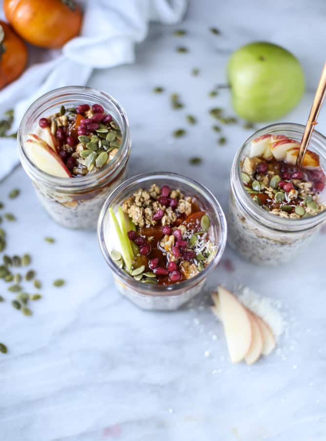 overnight autumn breakfast quinoa I howsweeteats.com