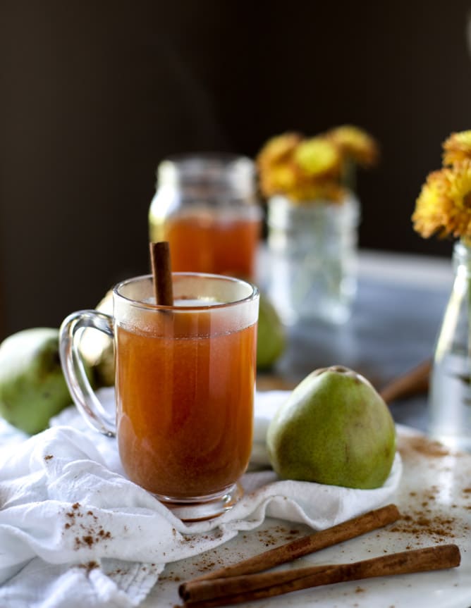 homemade pear cider I howsweeteats.com