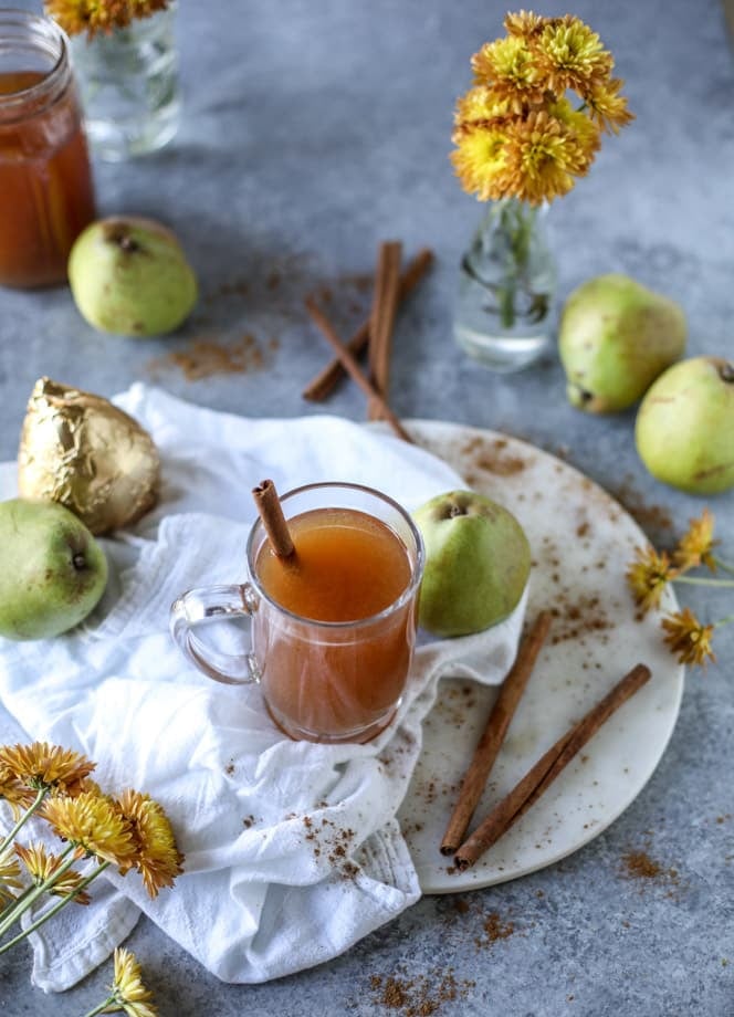 homemade pear cider I howsweeteats.com