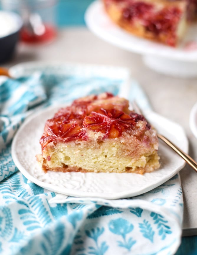 blood orange upside down cake I howsweeteats.com