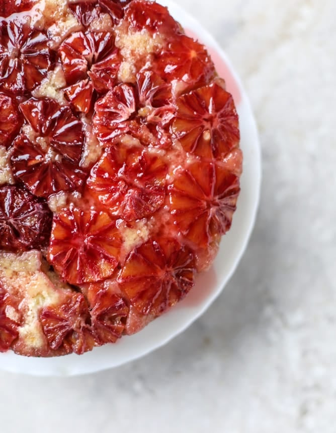 blood orange upside down cake I howsweeteats.com