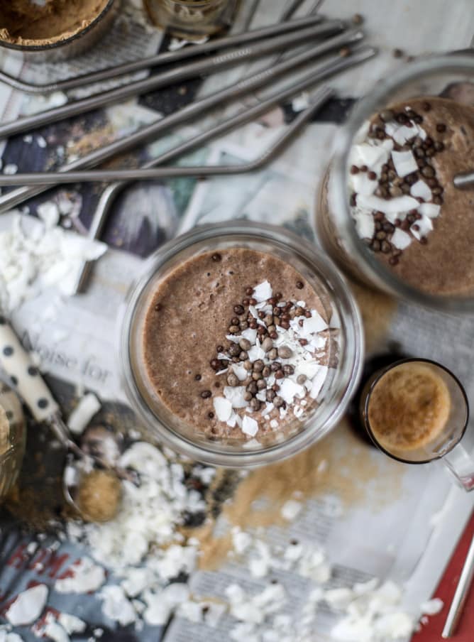 coffee coconut shakes I howsweeteats.com