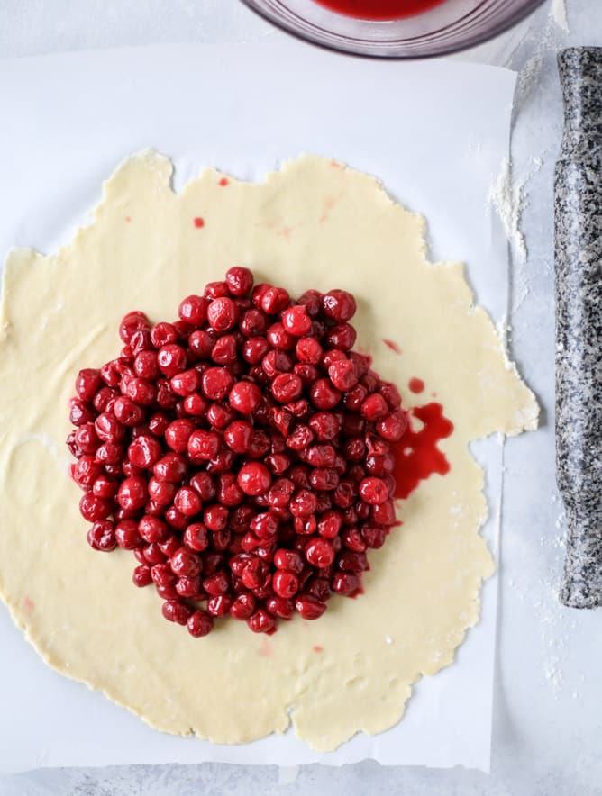 the best sour cherry galette I howsweeteats.com