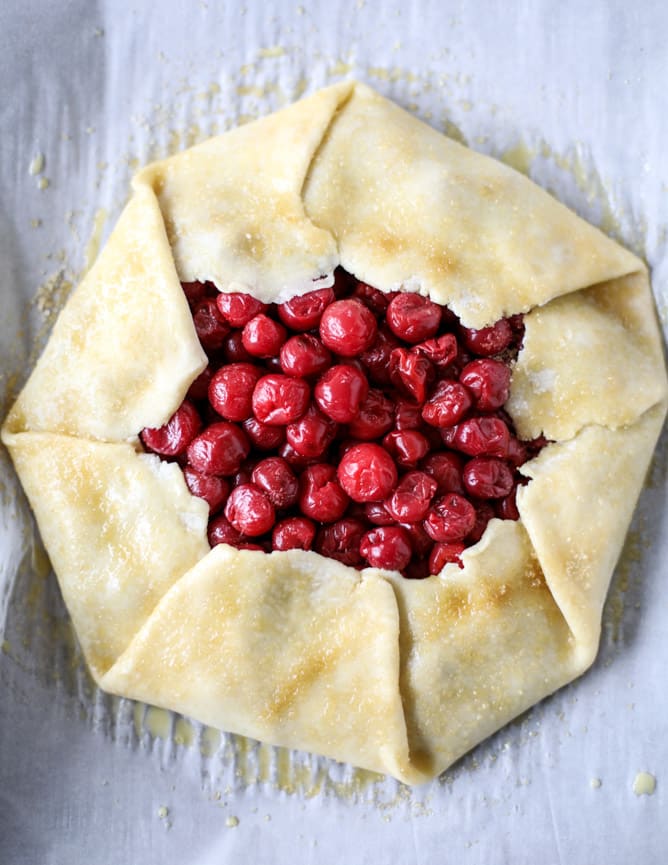 the best sour cherry galette I howsweeteats.com