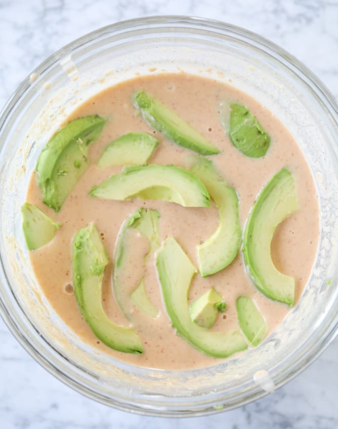 crispy beer battered avocado tacos I howsweeteats.com