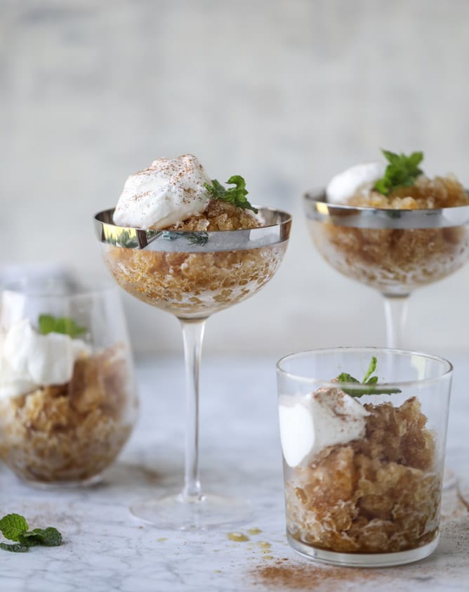 mojito coffee granita I howsweeteats.com