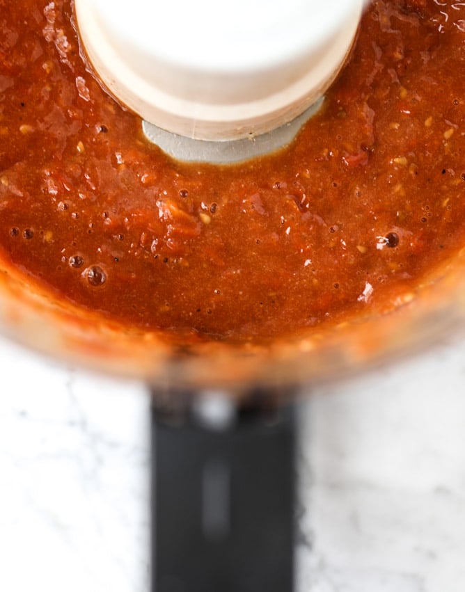 roasted sicilian cauliflower with quick tomato jam I howsweeteats.com