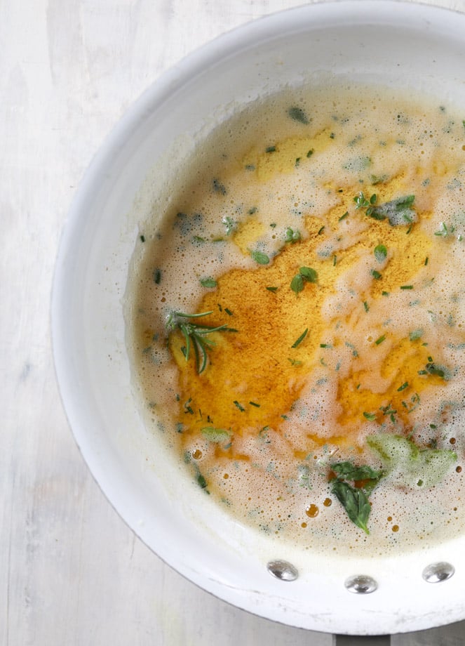 toasted gnocchi with herb brown butter I howsweeteats.com