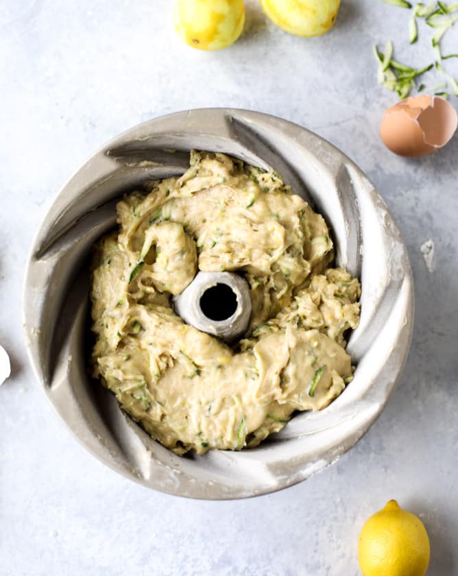 lemon pistachio zucchini cake I howsweeteats.com