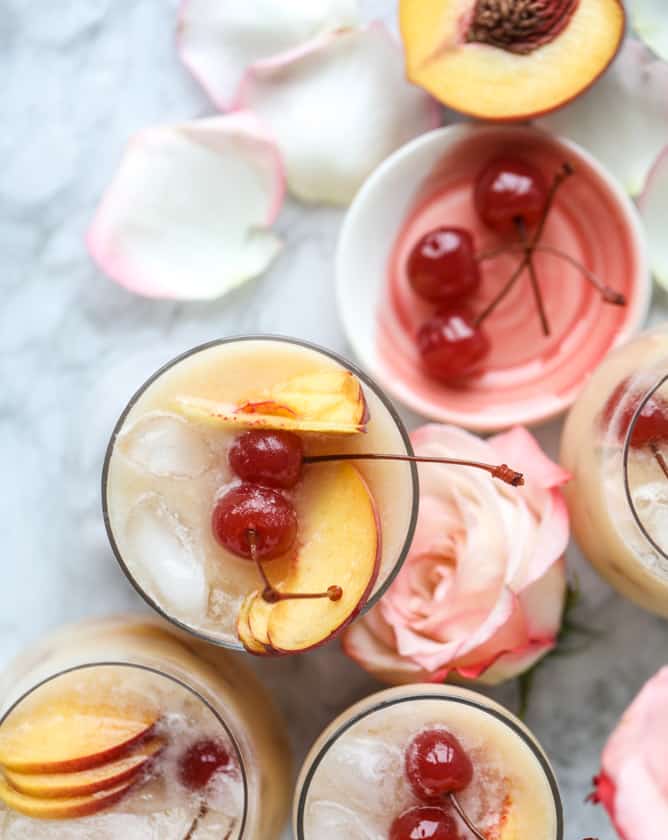 iced peach colada I howsweeteats.com