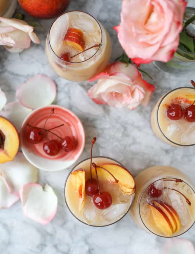 iced peach colada I howsweeteats.com