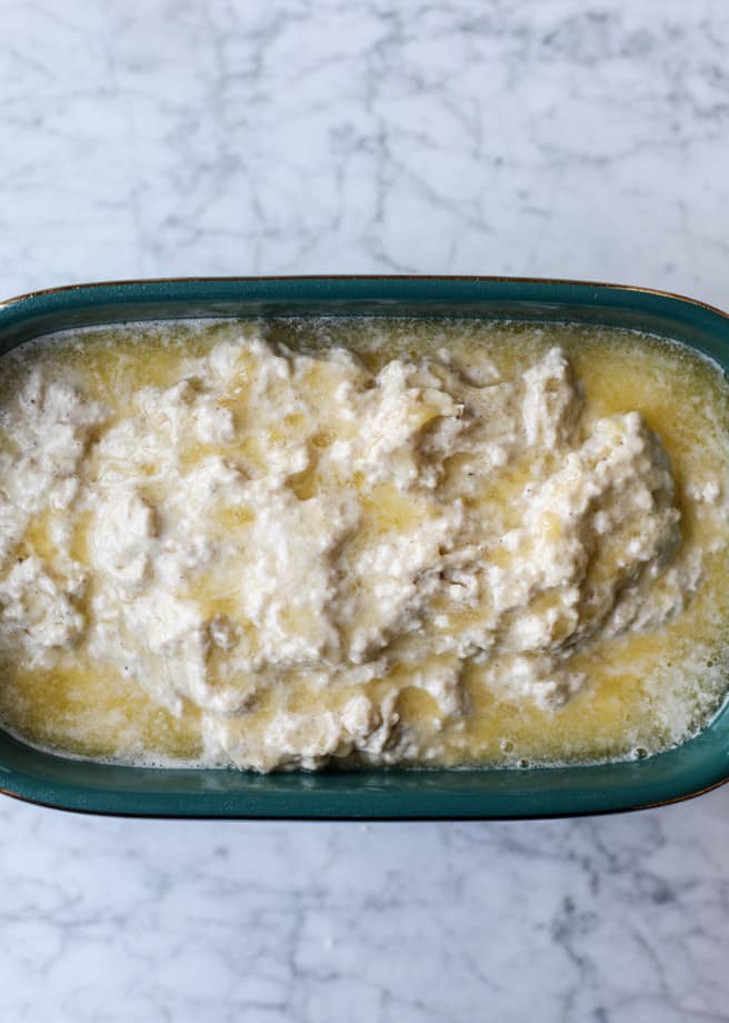 banana beer bread with brown butter glaze I howsweeteats.com