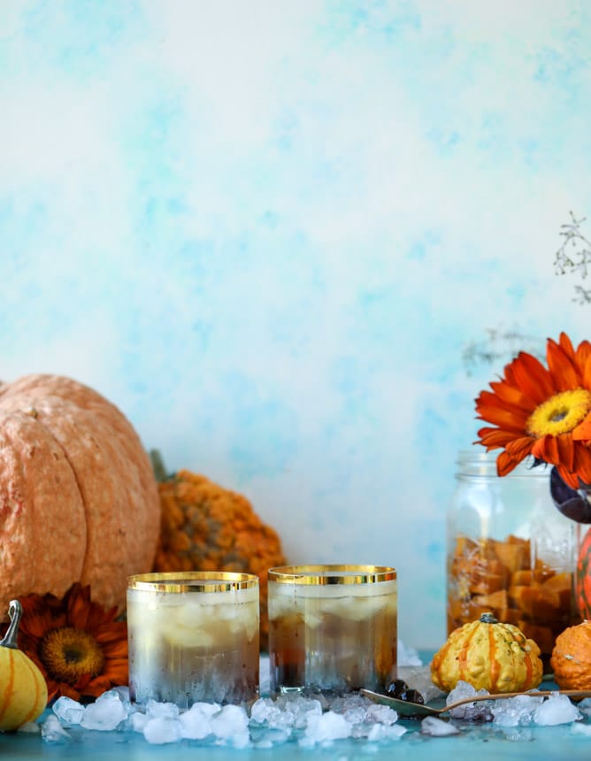 butternut squash infused bourbon I howsweeteats.com #thanksgiving #cocktails