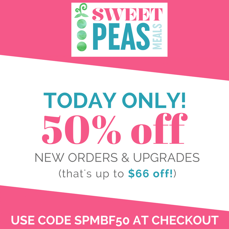 sweet peas meals black friday deal I howsweeteats.com