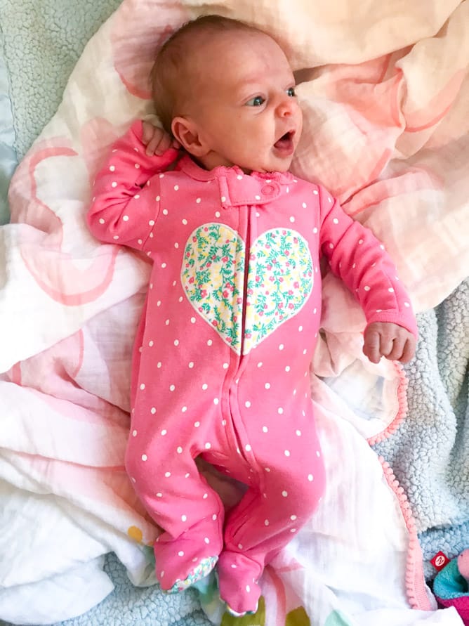 emilia at two weeks I howsweeteats.com