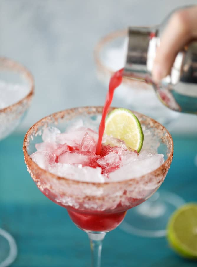 spicy blood orange beergaritas I howsweeteats.com #beer #margaritas #beergaritas #cocktails #bloodorange