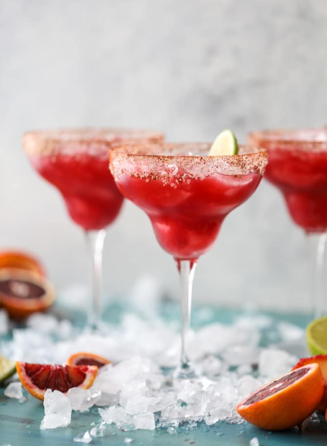 spicy blood orange beergaritas I howsweeteats.com #beer #margaritas #beergaritas #cocktails #bloodorange