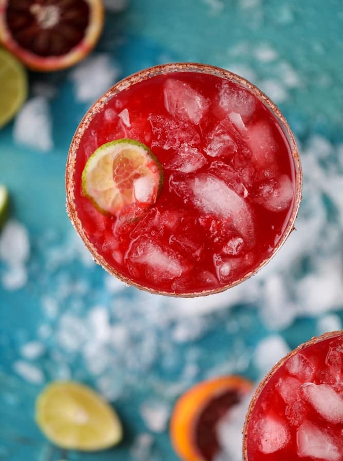spicy blood orange beergaritas I howsweeteats.com #beer #margaritas #beergaritas #cocktails #bloodorange