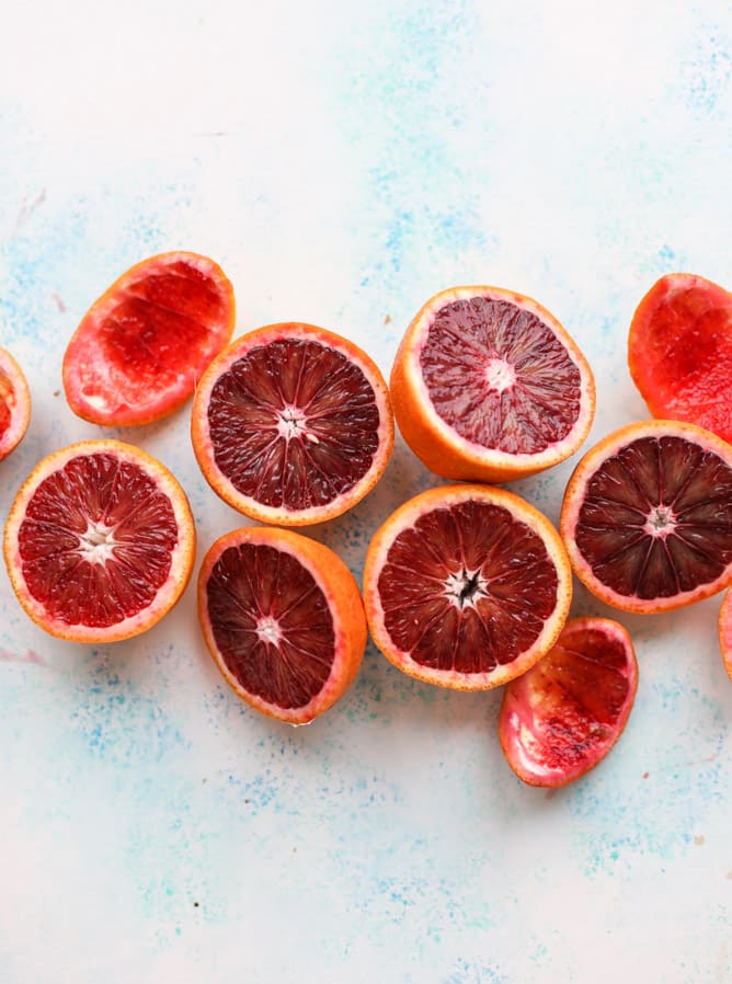 blood orange coolers I howsweeteats.com #bloodorange #mocktails #coconutwater #drinks