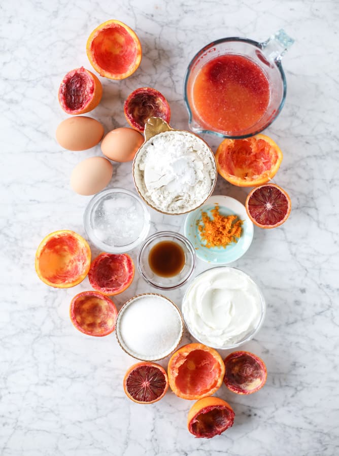 blood orange yogurt cake I howsweeteats.com #bloodorange #greekyogurt #yogurt #loafcake #cake #citrus