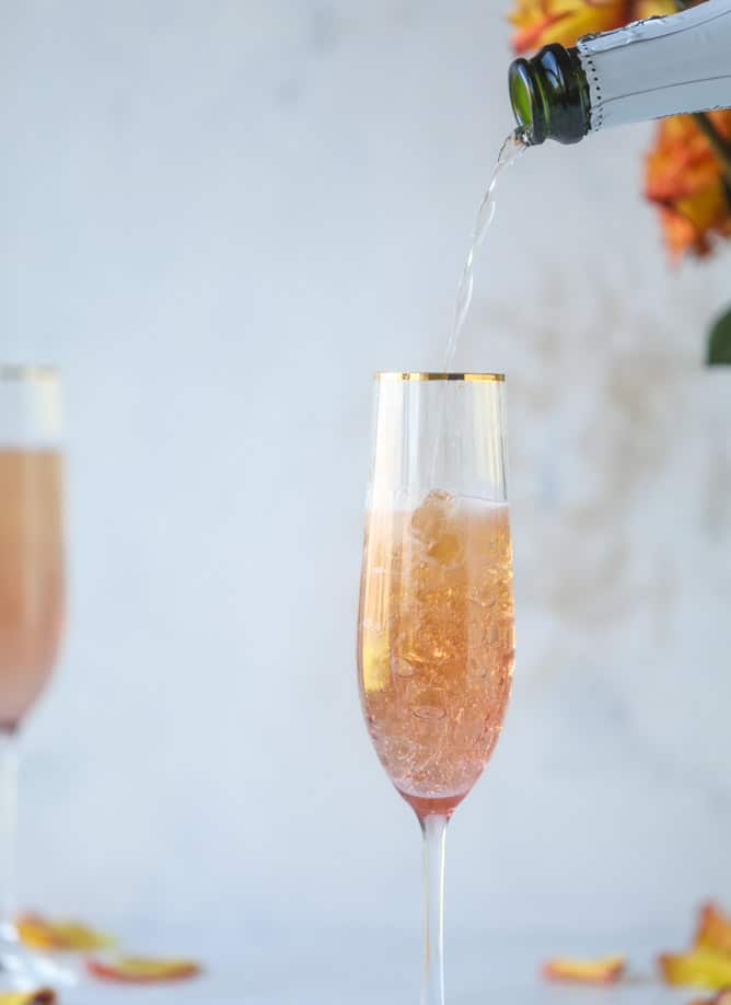 rosé champagne gummy bears I howsweeteats.com #gummybears #champagne #rosé #candy #homemade